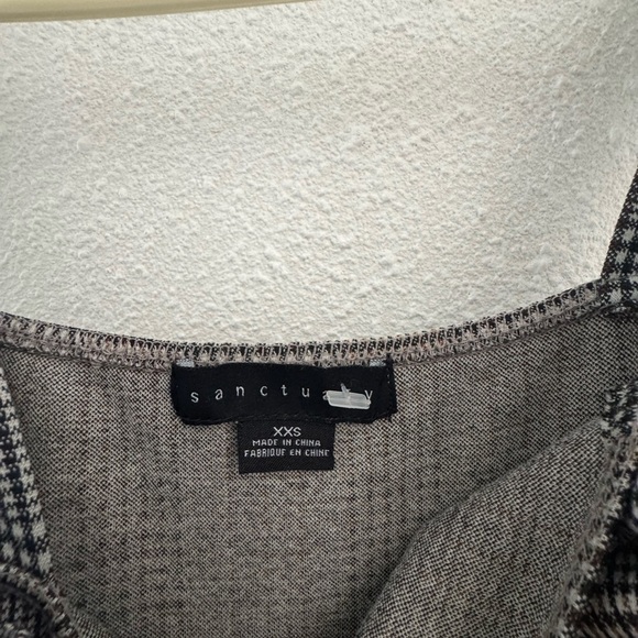 Anthropologie Gray Plaid Jumpsuit - Picture 5 of 7